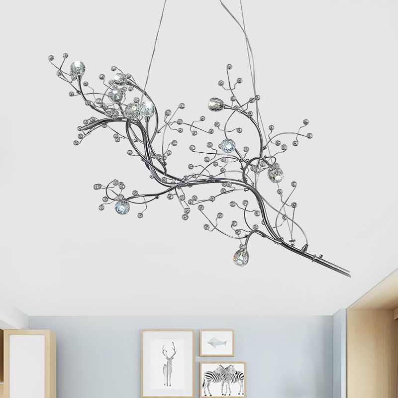Olivia Romantic Art Deco Branch Pendant Light Gold/Black/Silver Living Room