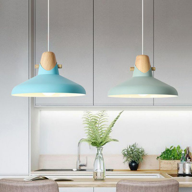 Morandi Nordic Dome Metal Pendant Light Bule