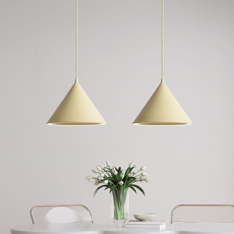 Morandi Funnel-Shape LED Pendant Light for Living Room