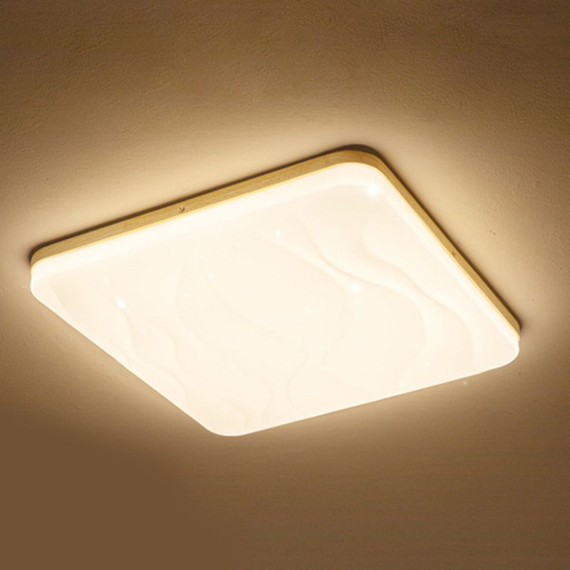 Ozawa LED Geometric Flush Mount Ceiling Light, White