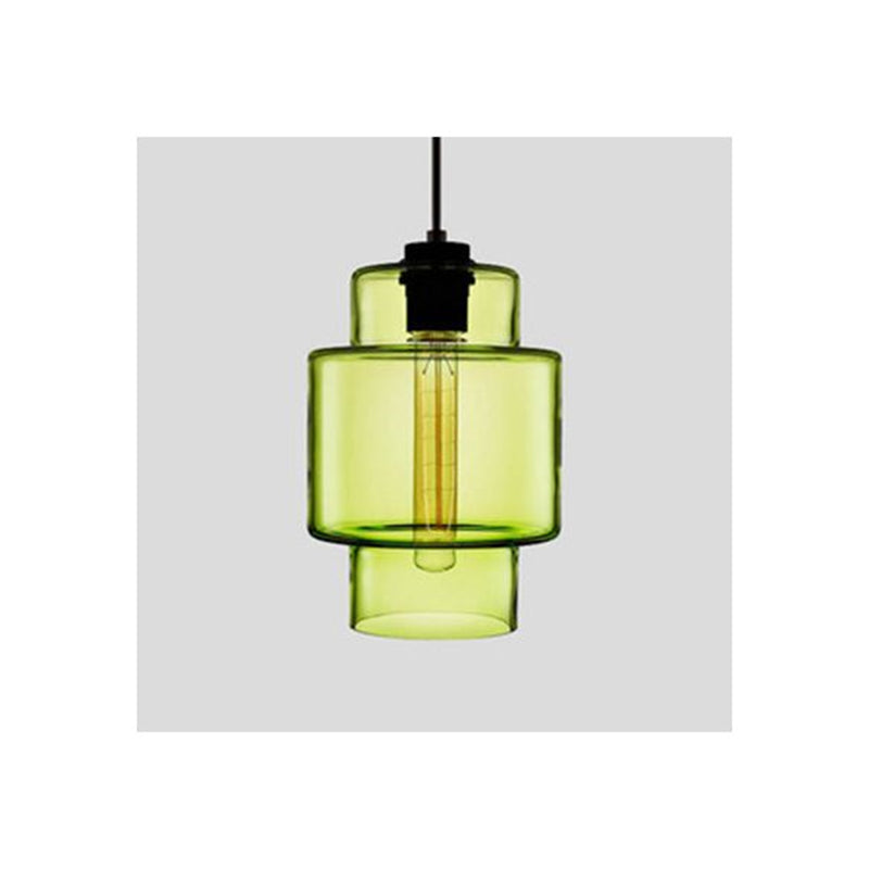 Zaid Modern Art Deco LED Cylindrical Metal/Glass Pendant Light
