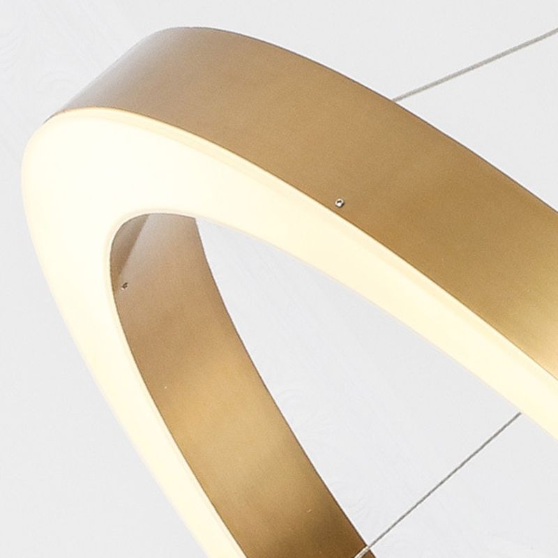 Arisha Modern Ring Metal Pendant Light, Gold