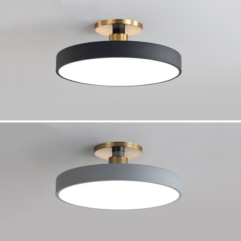 Nordic Minimalist Round Flush Mount Ceiling Light Living Room