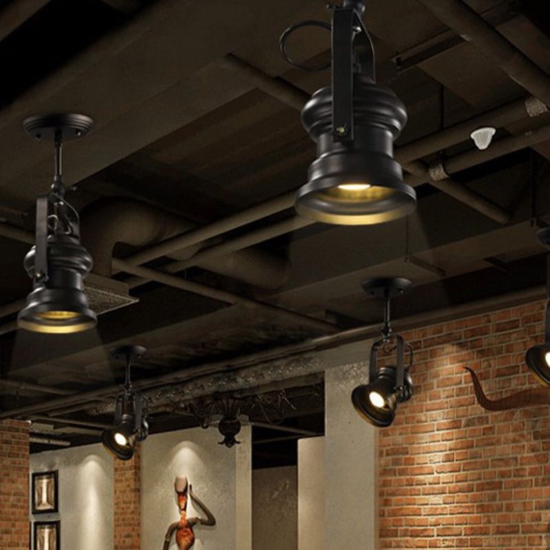 Alessio Industrial Style Rotatable Semi-Flush Mount Ceiling Light