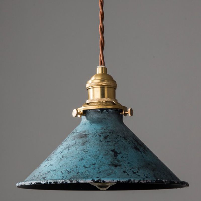 Alessio Aged Rusty Vintage Rustic Finish Pendant Light, 3 Style