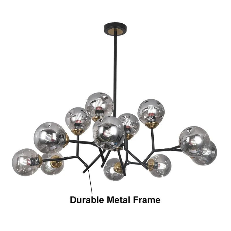 Valentina Modern Nordic Pendant Light Metal Glass Bedroom Living Room Dining Room