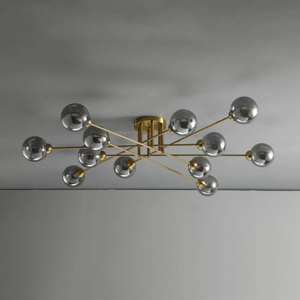 Valentina Industrial Glass Globe Chandelier LED, 6 Style