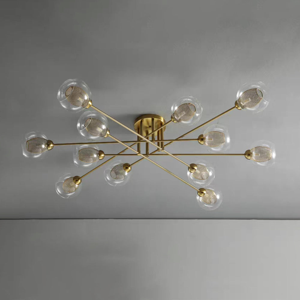 Valentina Industrial Glass Globe Chandelier LED, 6 Style