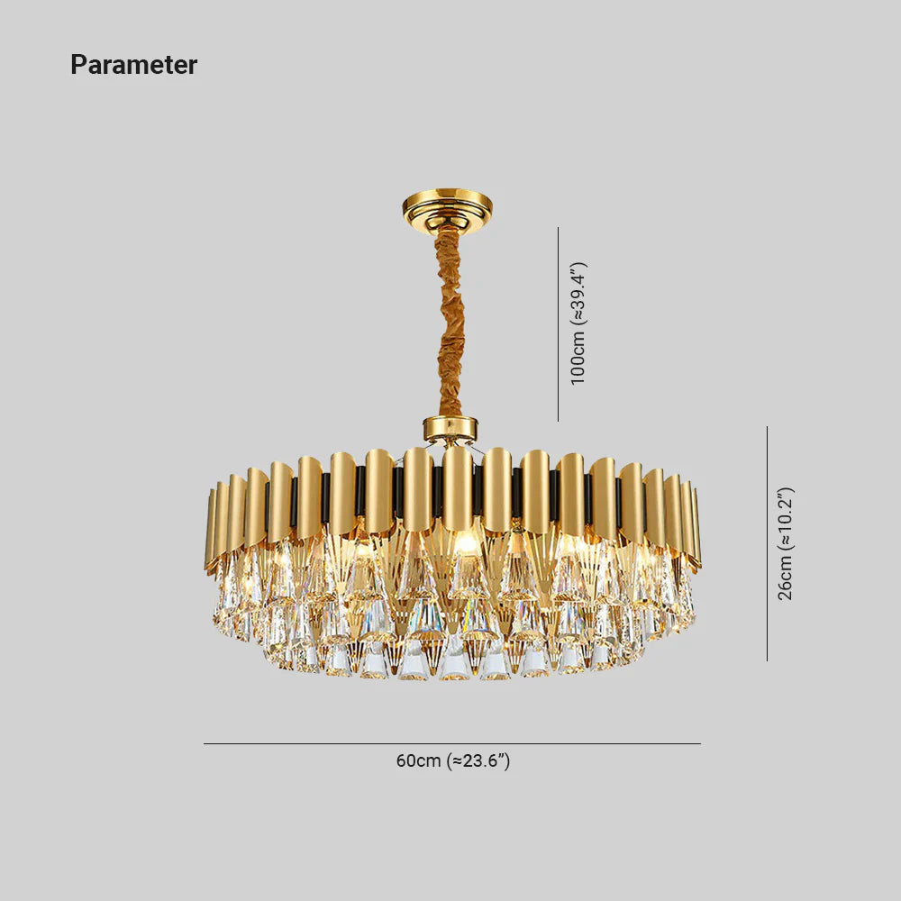 Marilyn Postmodern Nordic Round Crystal Chandelier