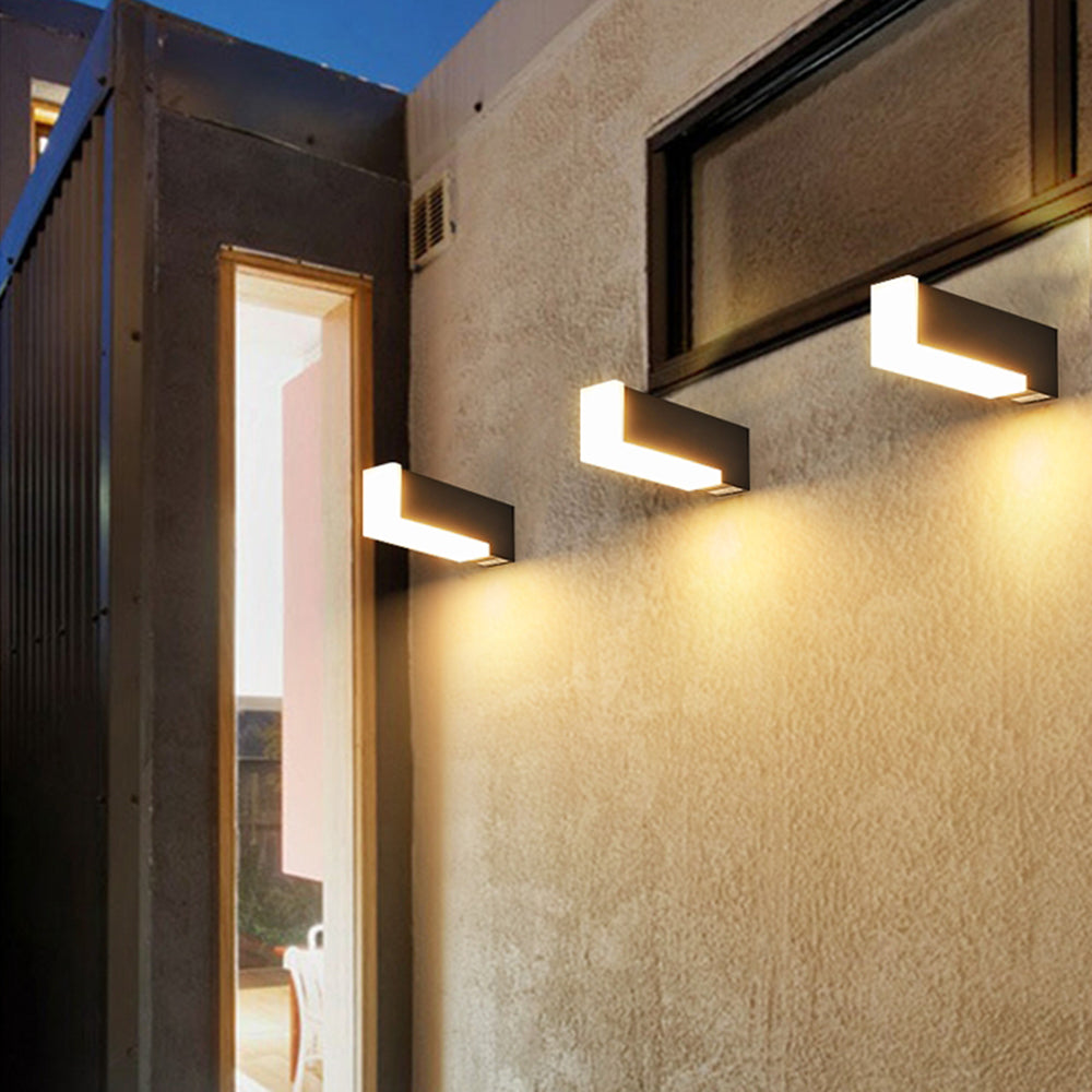 Orr Modern Geometric Acrylic Outdoor Wall Lamp