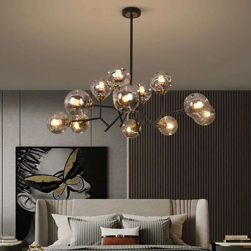 Valentina Modern Nordic Pendant Light Metal Glass Bedroom Living Room Dining Room