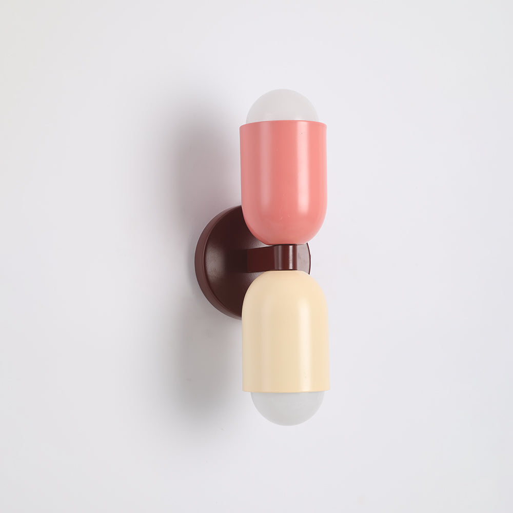 Morandi Modern Art Decoration Double-Headed Colorful Wall Lamp