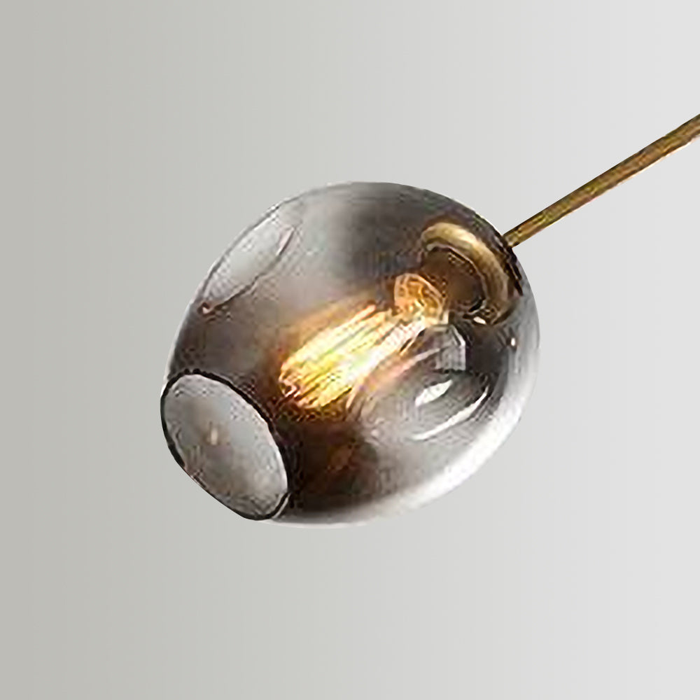 Valentina Modern Bubble Metal Pendant Light, Black/Gold