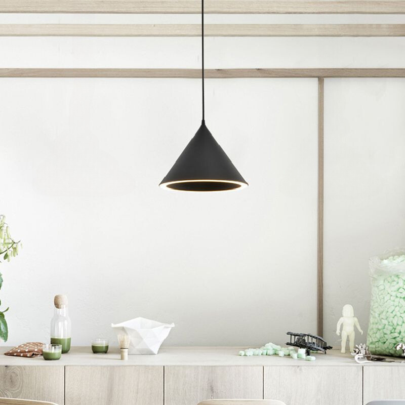 Morandi Funnel-Shape LED Pendant Light for Living Room