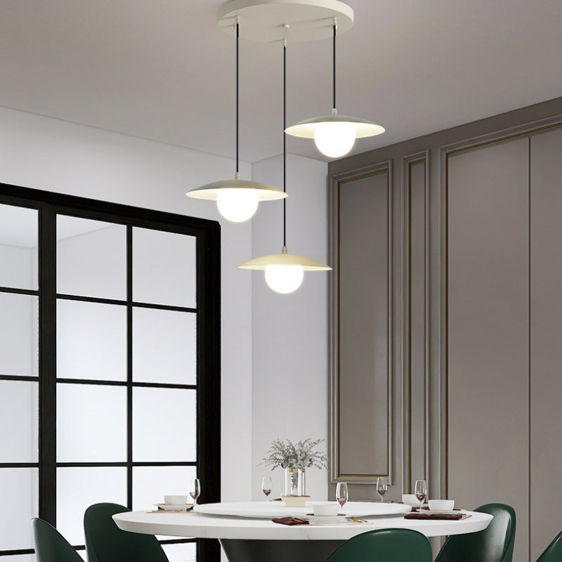 Morandi Modern LED Pendant Light Metal Dining Room Bedroom