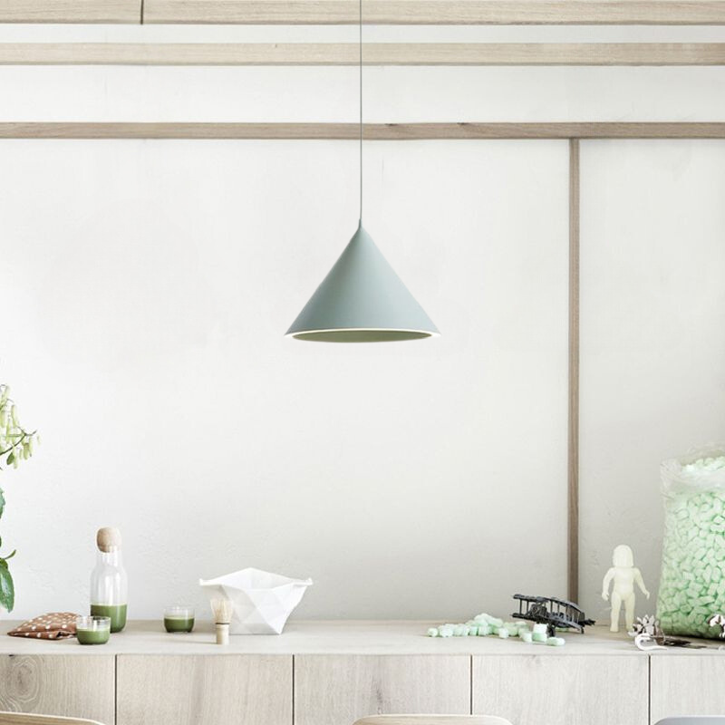 Morandi Funnel-Shape LED Pendant Light for Living Room