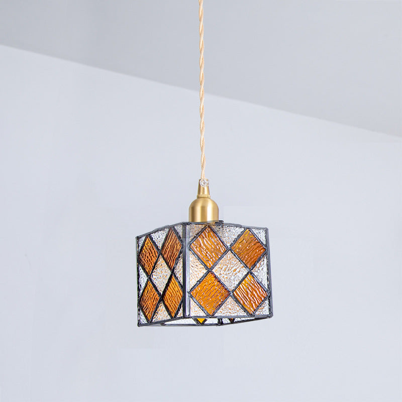 Hailie Retro LED Metal Glass Pendant Light Bedroom Dining Room