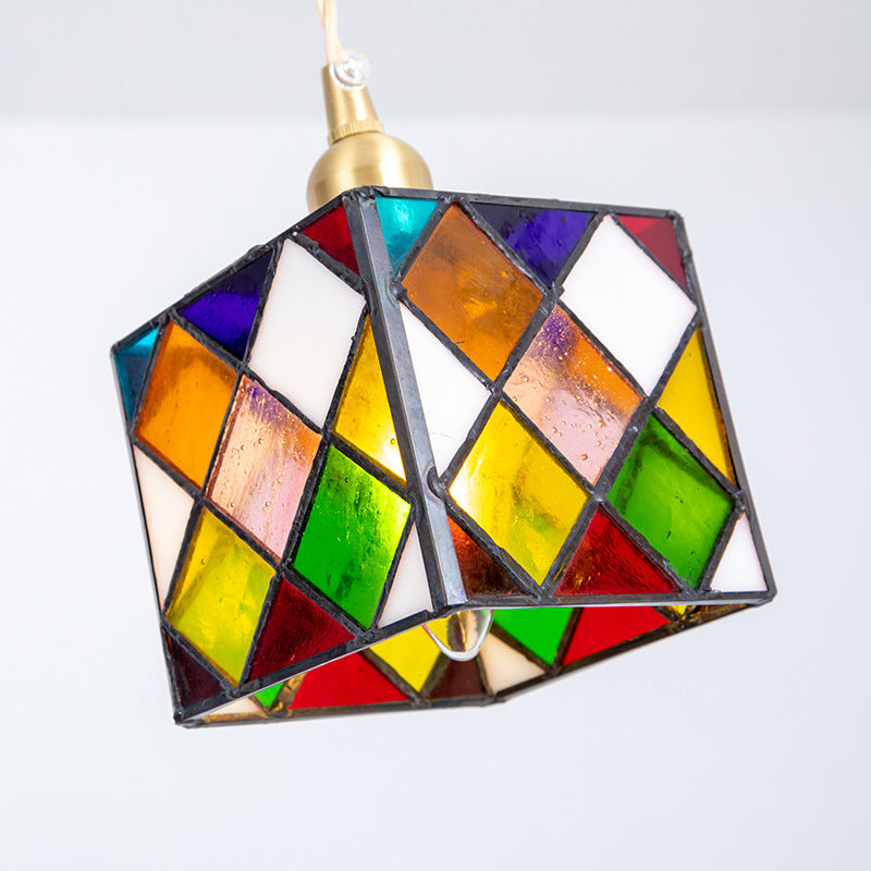 Hailie Retro LED Metal Glass Pendant Light Bedroom Dining Room