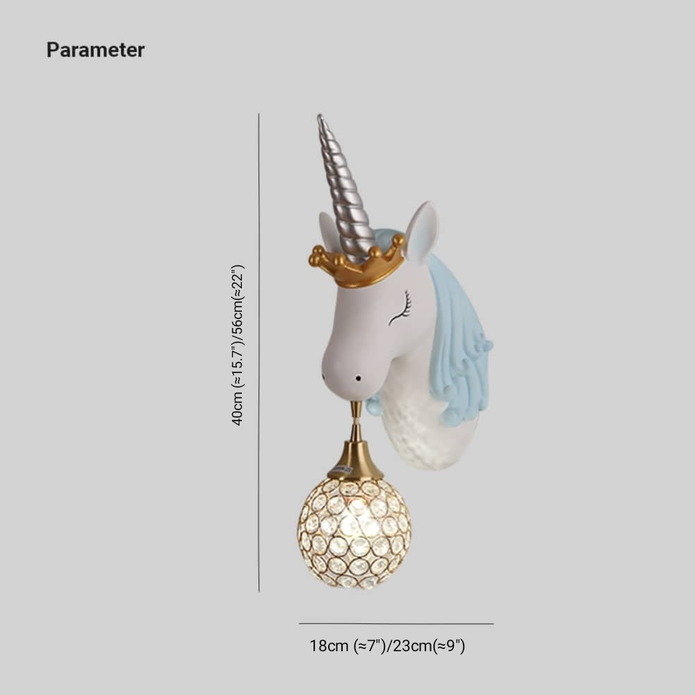 Minori Modern Unicorn Strawberry Art Wall Lamp