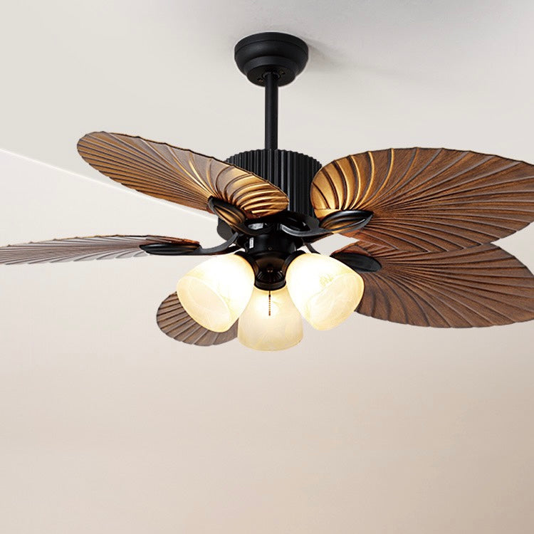Bella 5-Blade Rustic DC Ceiling Fan with Light, Summer, 52''