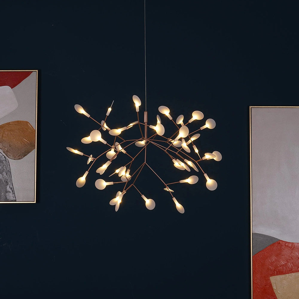 Olivia Unique Sputnik Art Deco Firefly Chandelier, Living Room/ Bedroom