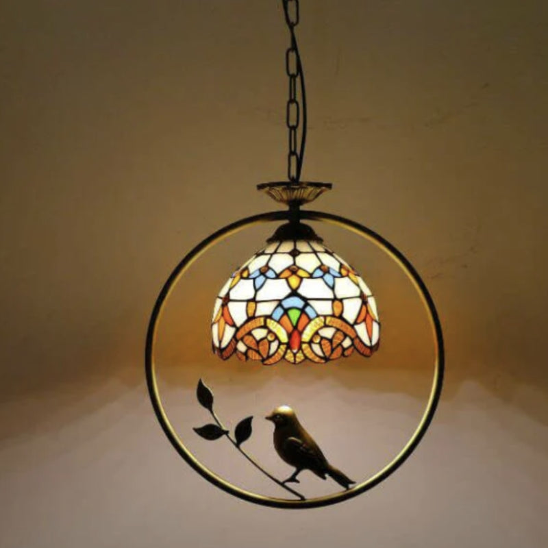 Eryn Cottage LED Pendant Light Metal Glass Living Room/Bedroom