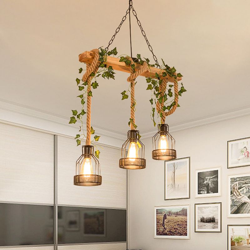 Farmhouse beam deals light with cages