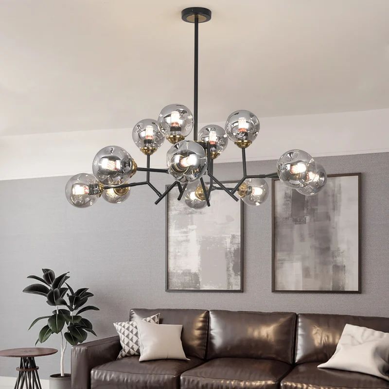 Valentina Modern Nordic Pendant Light Metal Glass Bedroom Living Room Dining Room