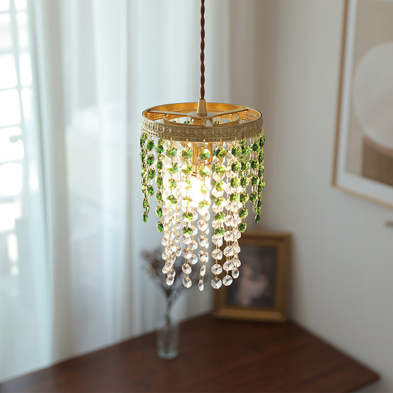 Kristy Vintage Crystal Pendant Light Crystal Metal Bedroom