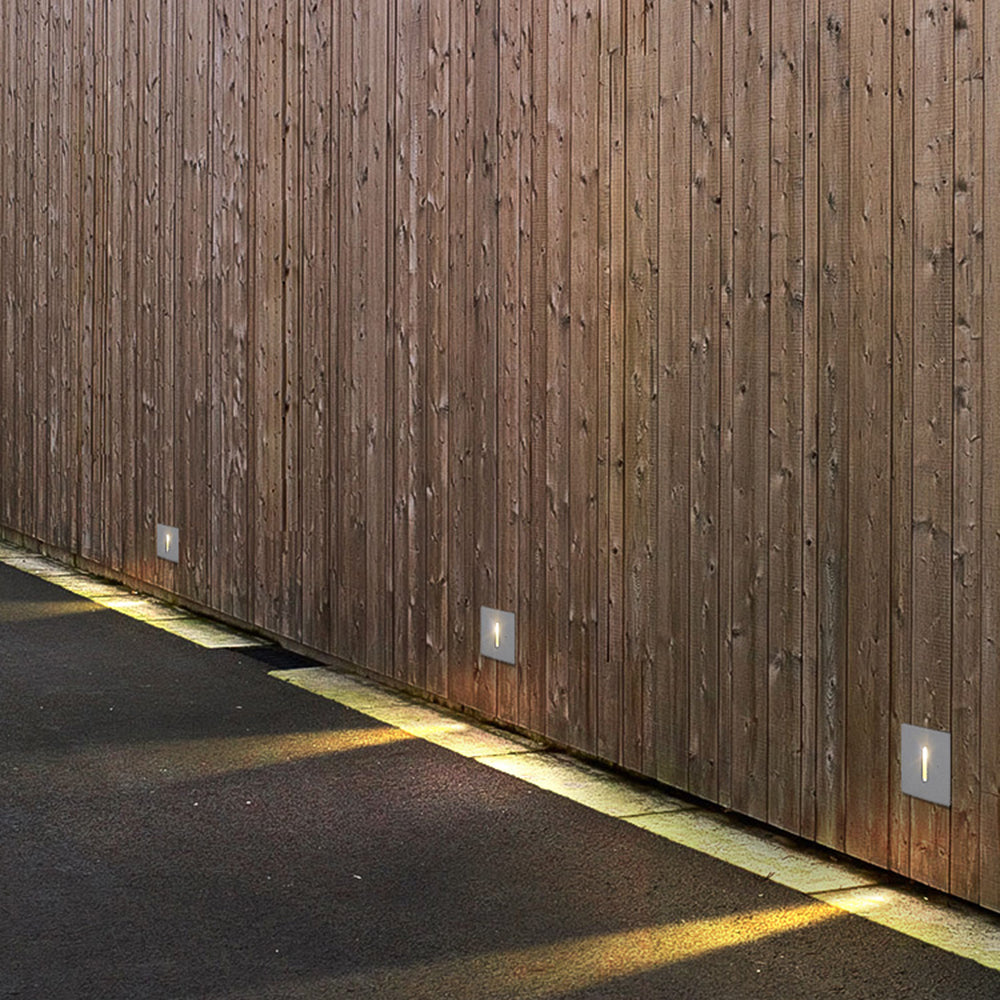 Orr Modern Metal Square/Circular Outdoor Deck/Step Light, Black