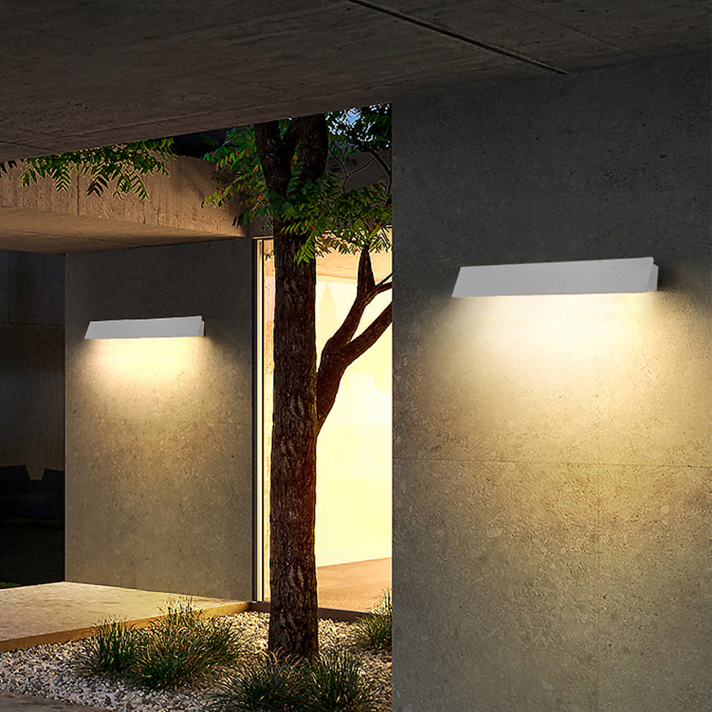 Orr Industrial Linear Metal Outdoor Wall Lamp