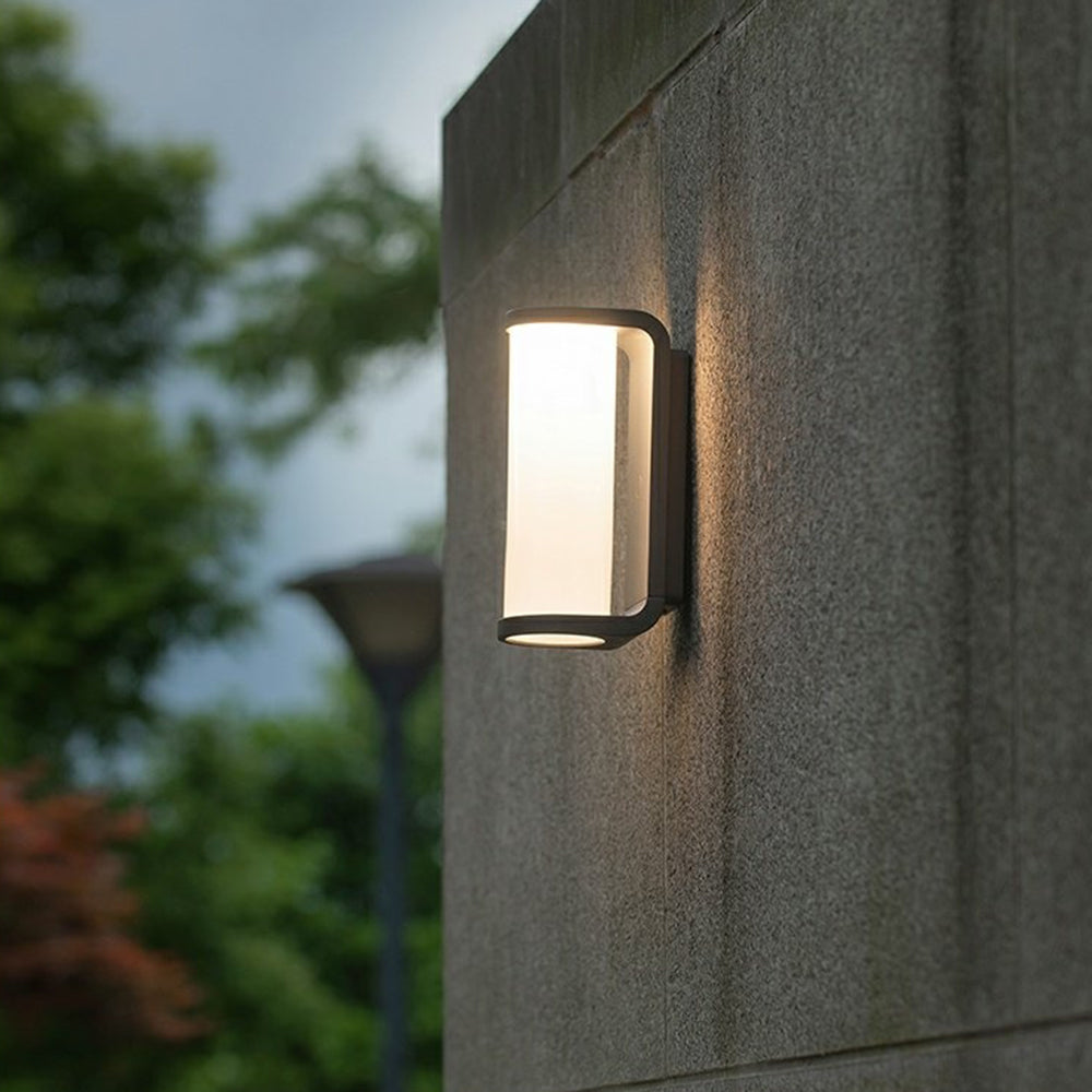 Orr Mondern Cylindrical Metal Outdoor Wall Lamp