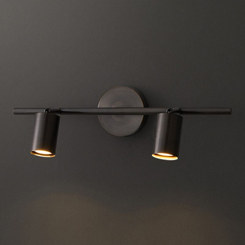 Freja Modern Cylinder Metal Wall Mounted Lamp Brass