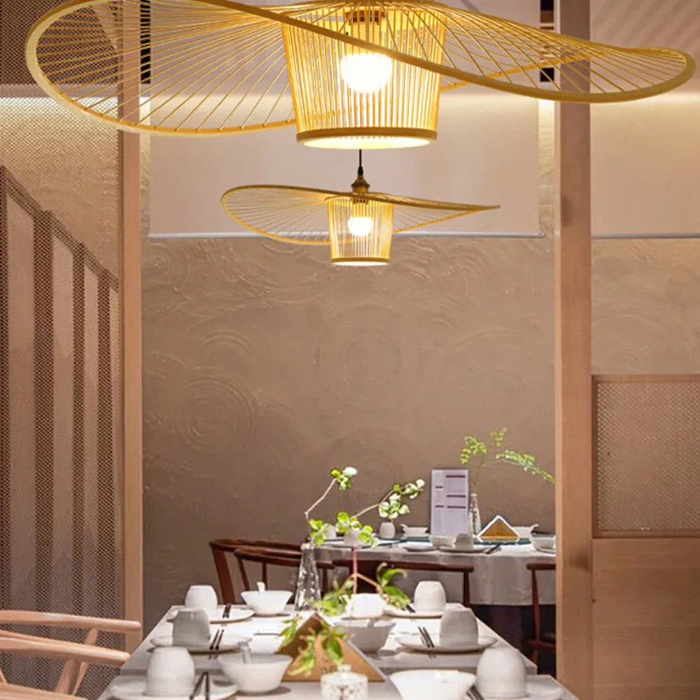 Ritta Modern LED Pendant Light Bamboo Living Room/Dining Room