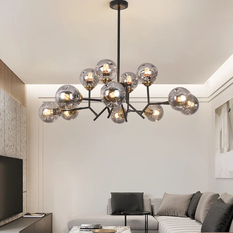 Valentina Modern Nordic Pendant Light Metal Glass Bedroom Living Room Dining Room