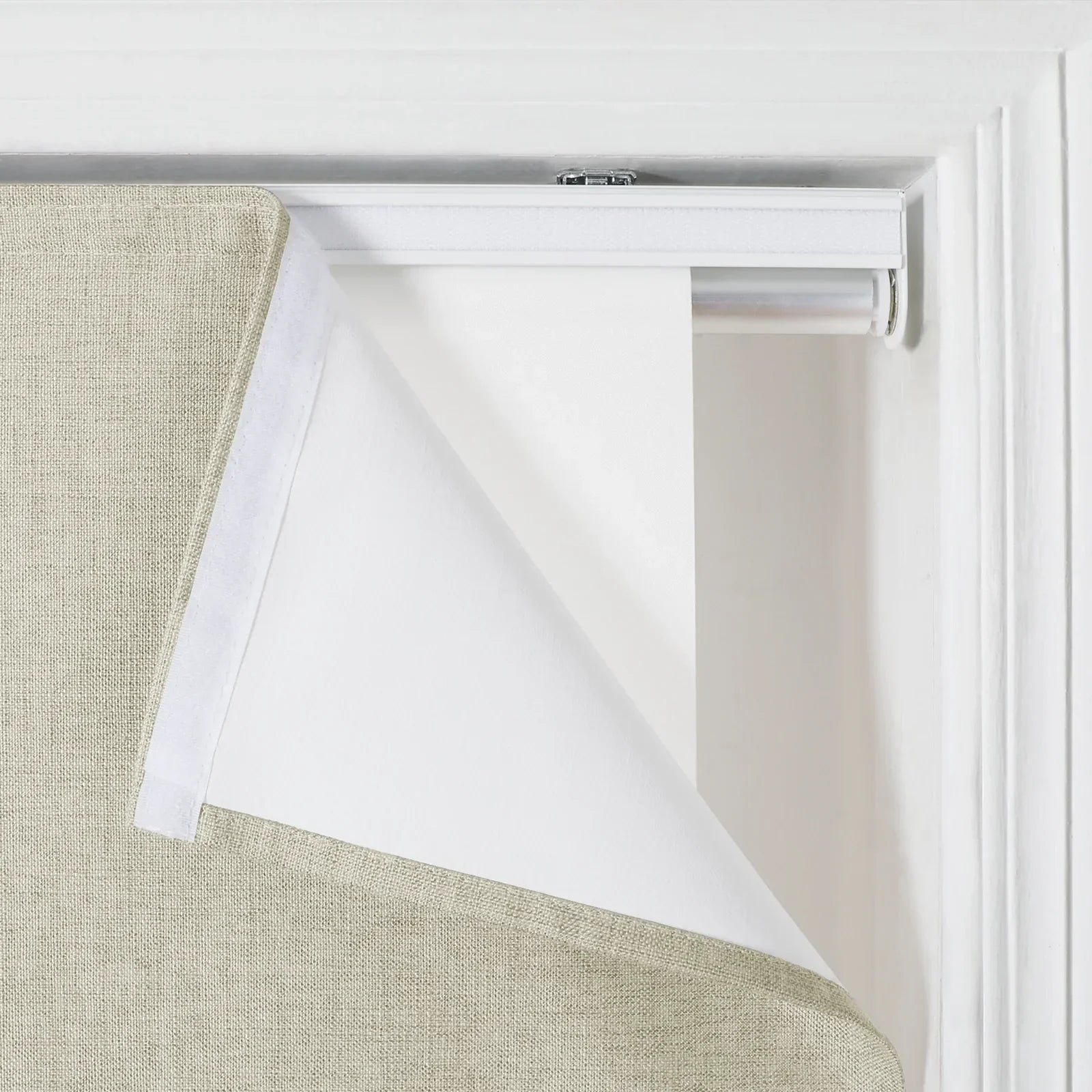 Loomy Linen Roman Shade Cordless