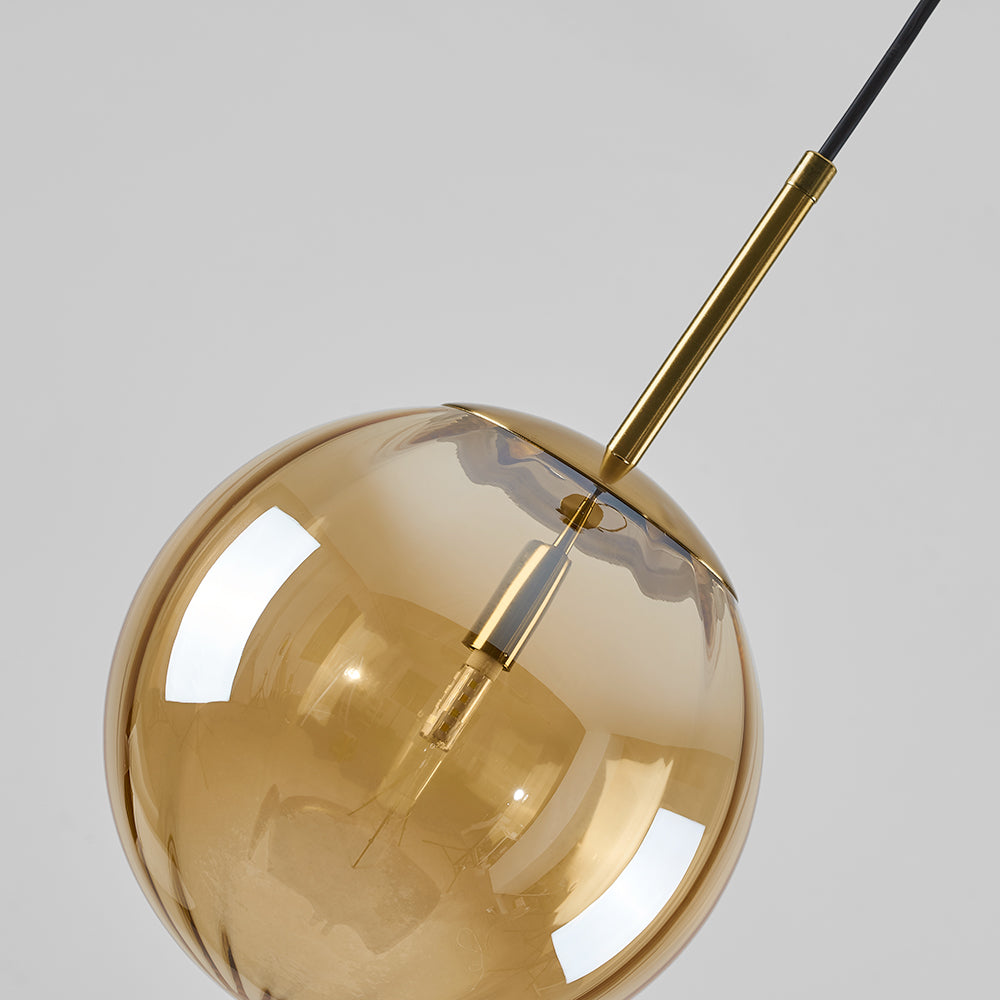 Hailie Modern Pendant Light Clear Bubble Gradient, Glass