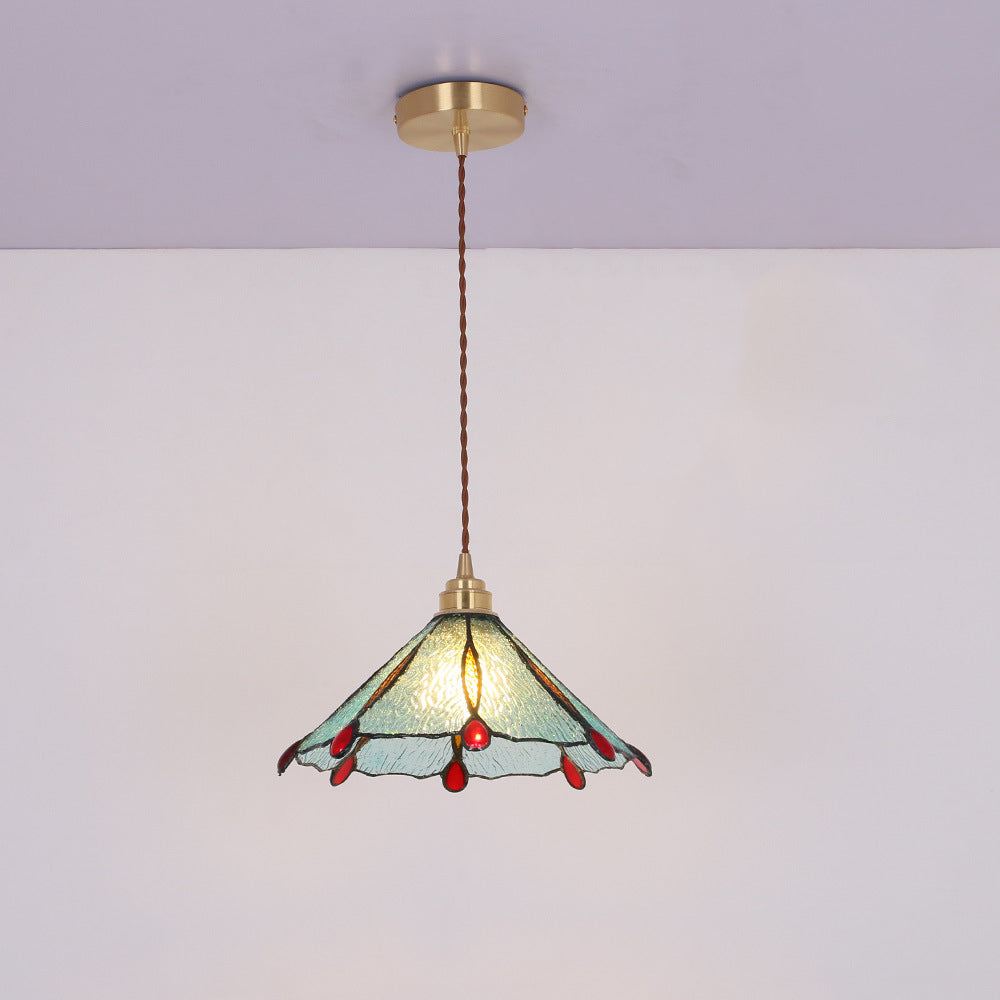 Eryn Vintage Pendant Light Metal/Glass Bedroom/Living Room/Hallway