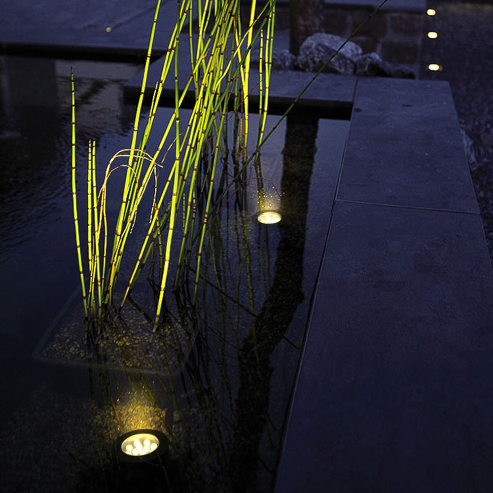 Orr Modern Circular Outdoor Under Water Spotlight