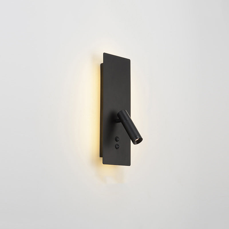 Orr Modern Flashlight Metal/Acrylic Wall Lamp Spotlight, Gold/Black/White