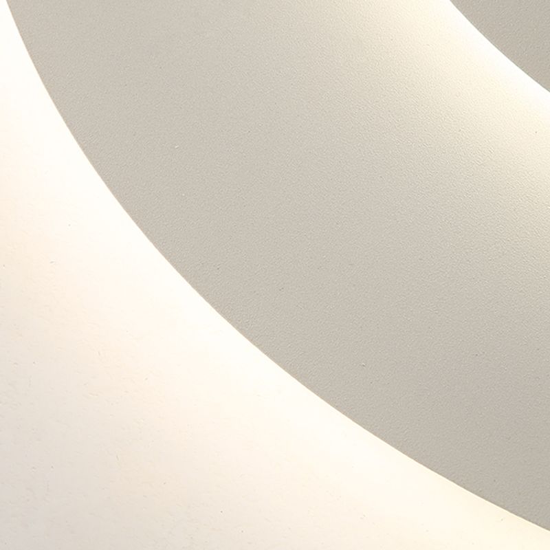 Quinn Modern Nordic Flush Mount Ceiling Light White Acrylic/Metal Living Room