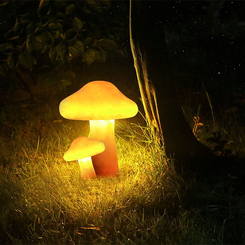 Pena Mushroom Outdoor Ground Light Hardwired Solar