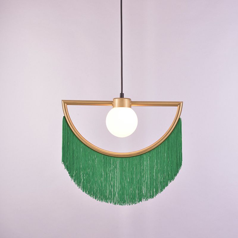 Minori Retro Fringe Fabric Pendant Light