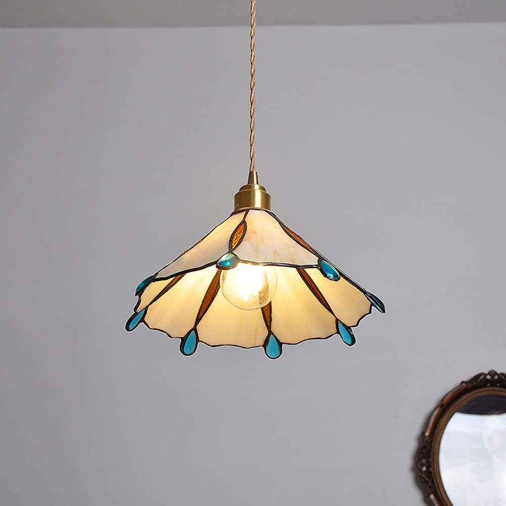 Eryn Vintage Pendant Light Metal/Glass Bedroom/Living Room/Hallway