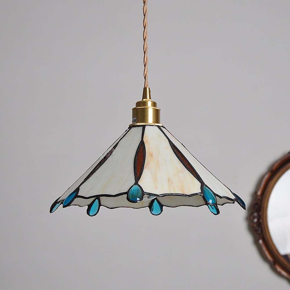 Eryn Vintage Pendant Light Metal/Glass Bedroom/Living Room/Hallway