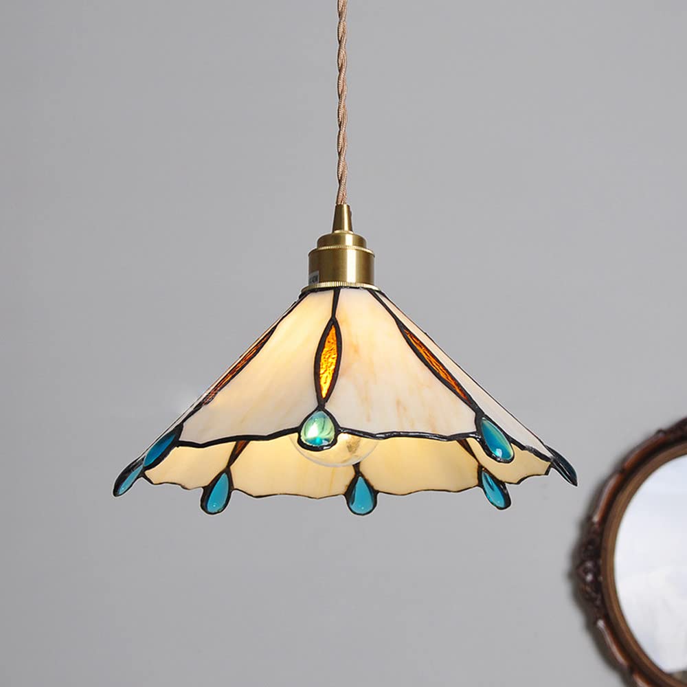 Eryn Vintage Pendant Light Metal/Glass Bedroom/Living Room/Hallway