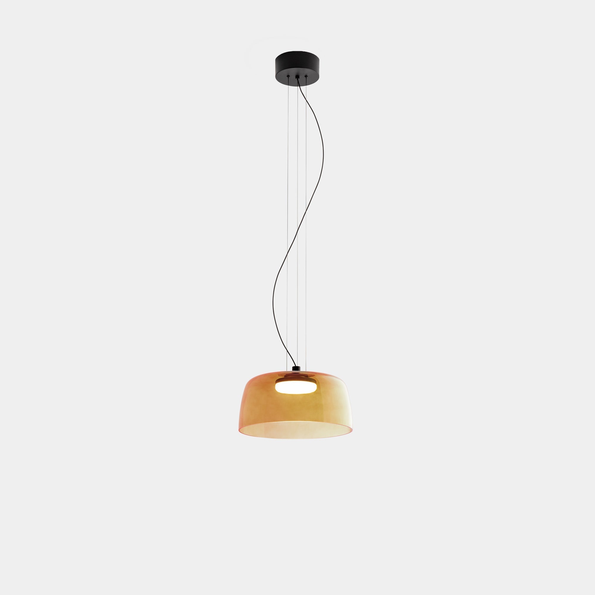 Morandi Modern Bowl-shaped Pendant Light Glass Dining Room