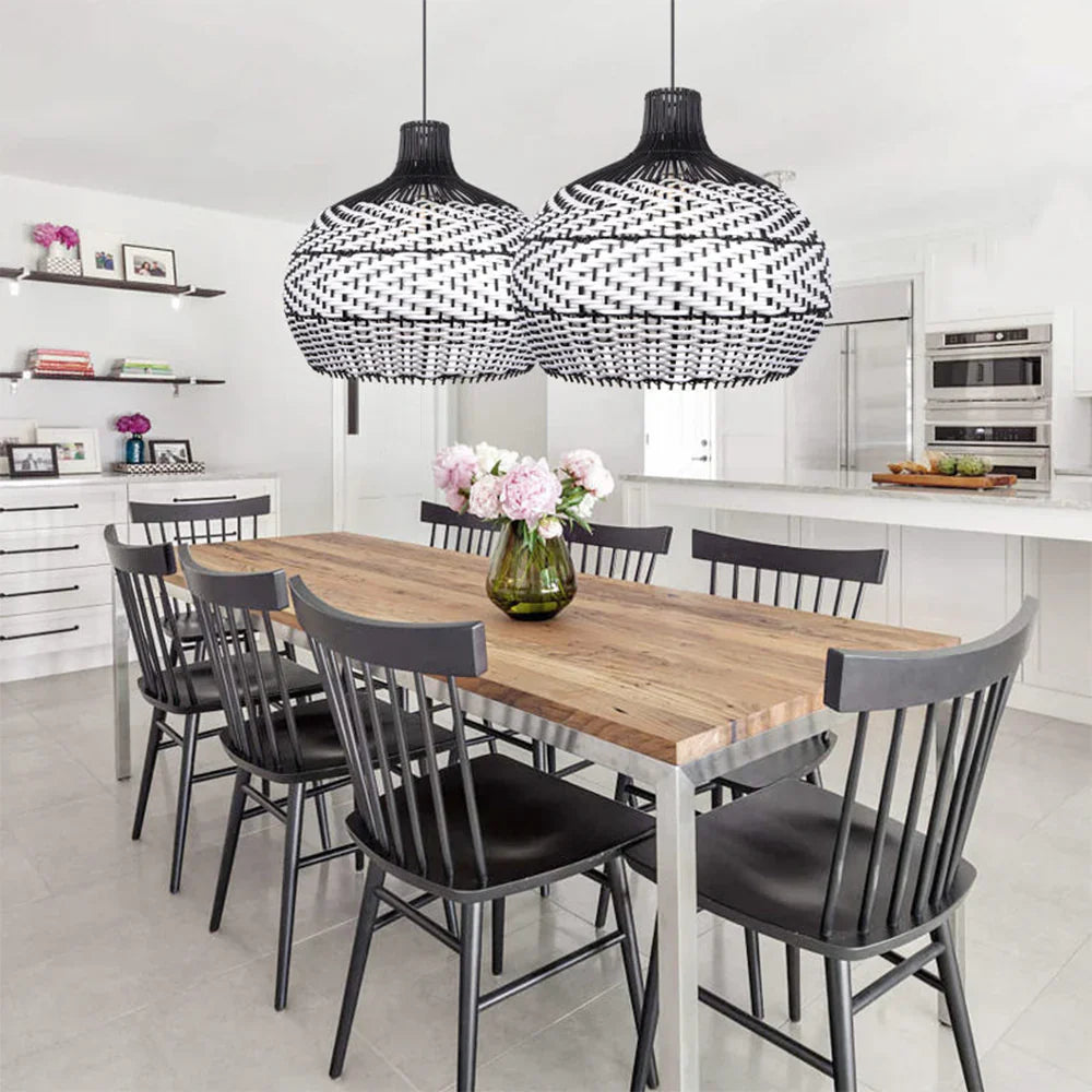 Ritta Modern LED Pendant Light Rattan Dining Room/Living Room