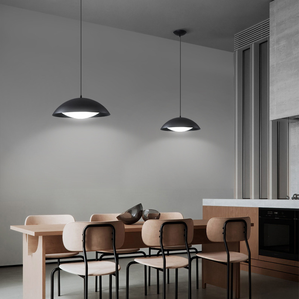 Hailie Modern Minimalist Pendant Light Metal Dining Room