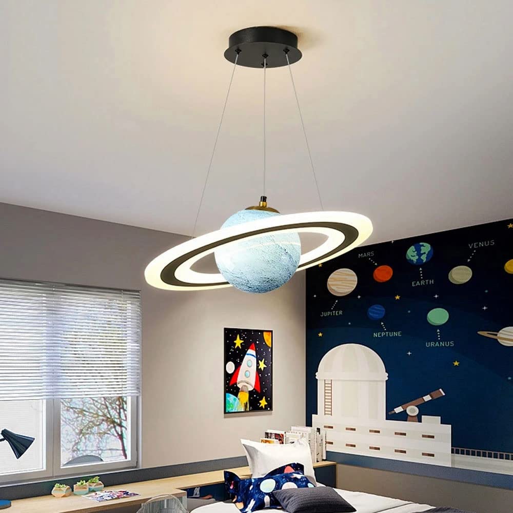 Fateh Designer LED Pendant Light Star Blue Orange Children's Room